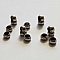 10 Perles &agrave; &eacute;craser de 3 mm argent Vieilli