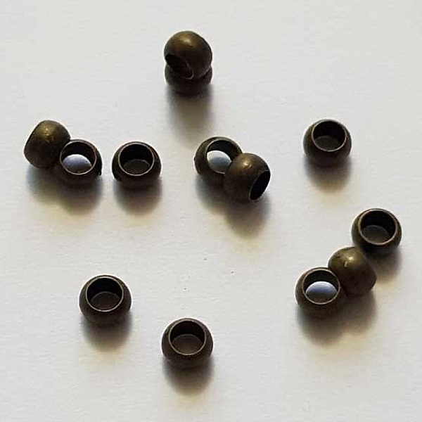 10 Perles &agrave; &eacute;craser de 2.5 mm