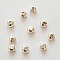 10 Perles &agrave; &eacute;craser cache n&oelig;ud de 4 mm argent