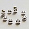 10 Perles &agrave; &eacute;craser de 2 mm argent