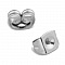 10 Poussoirs Boucles d'oreilles en acier inoxydable N&deg;02 Argent Vieilli