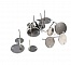 10 Supports Boucles d'oreilles puces ronde 10 mm en acier inoxydable