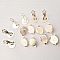 10 Supports Boucles d'oreilles Clips Plateau N&deg;03 2&eacute;me Choix x 5 Paires