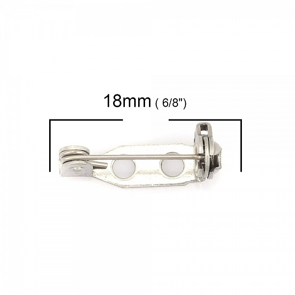 10 Supports Broches 18mm Acier Inoxydable N&deg;01