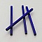 10 Tubes Carr&eacute;s 40 mm Bleu Fonc&eacute;