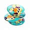 10 cabochons ronds en verre 20mm assortis Chouette Q-37-20