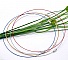 10 colliers tour de cou fil c&acirc;bl&eacute; rigide couleur mixte fermoir &agrave; visser N&deg;00