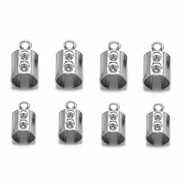 10 embouts &agrave; coller &eacute;craser pincer plier 4mm x 10mm en acier inoxydable