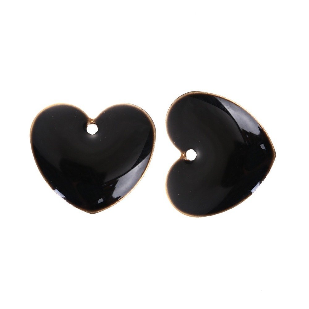 10 sequins argent&eacute; &eacute;maill&eacute;s double face c&oelig;ur N&deg;06