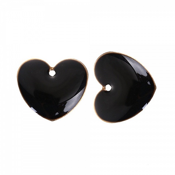 10 sequins argent&eacute; &eacute;maill&eacute;s double face c&oelig;ur N&deg;06