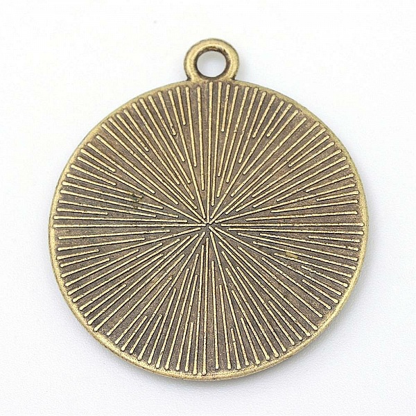 10 supports cabochons de 20mm Bronze, pendentifs cabochons 34AB
