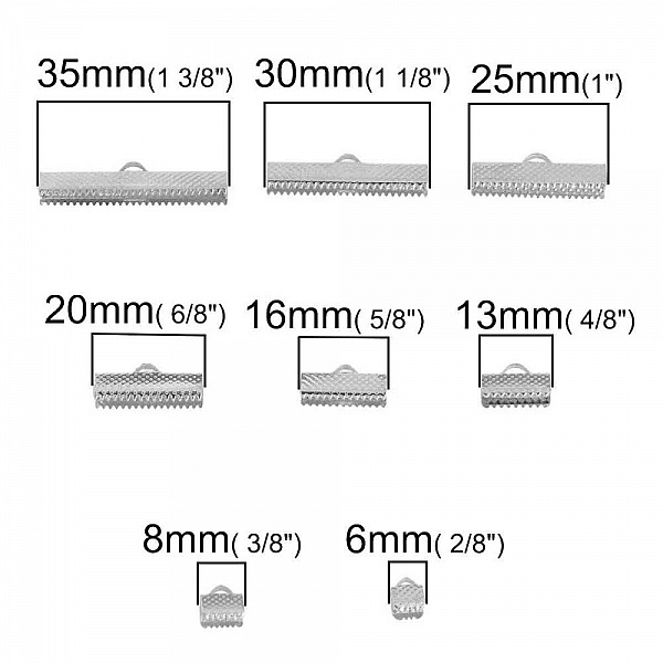 160 Fermoirs griffe 06 au 35 mm  Argent