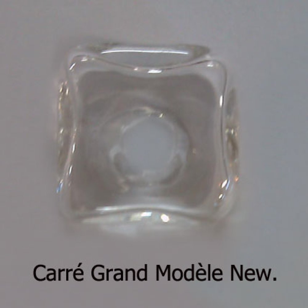 1 Boule en verre Carr&eacute; 25 mm 02 &agrave; remplir