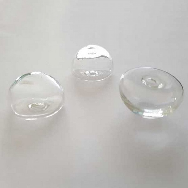 1 Boule en verre Demi Boule 20 mm &agrave; remplir