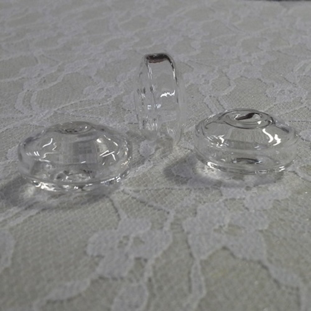 1 Boule en verre Plate 22 mm 02 &agrave; remplir