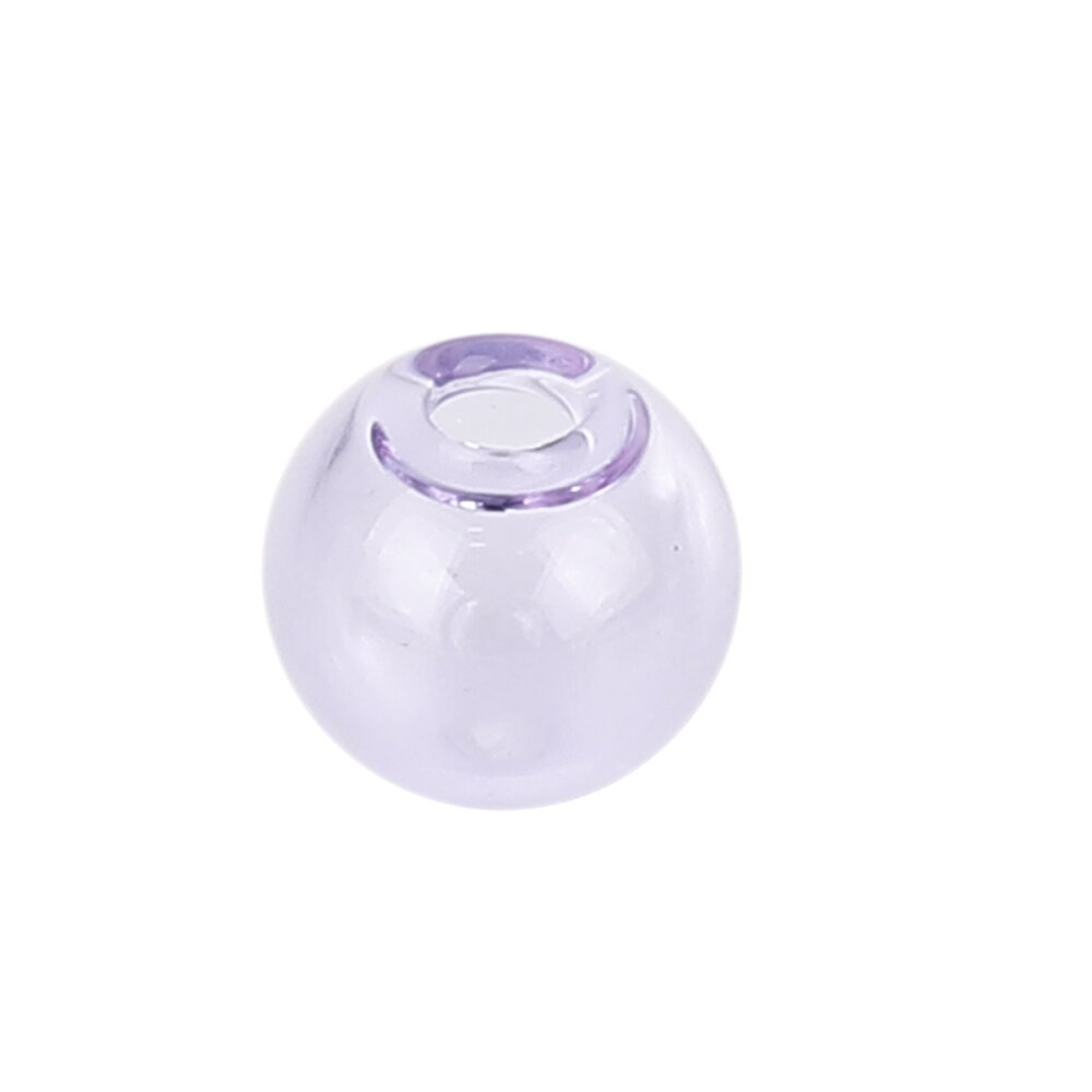1 Boule en verre ronde &agrave; remplir de 12mm Violet