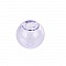 1 Boule en verre ronde &agrave; remplir de 12mm Violet