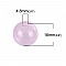 1 Boule en verre ronde de 16mm Rose &agrave; remplir