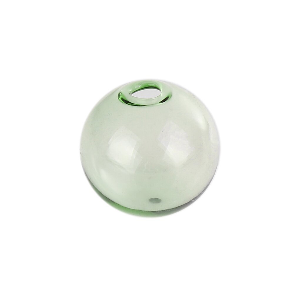 1 Boule en verre ronde &agrave; remplir de 16mm Vert