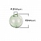 1 Boule en verre ronde &agrave; remplir de 16mm Vert