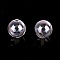 1 Boule en verre ronde &agrave; remplir de 12mm AB Transparent