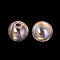1 Boule en verre ronde &agrave; remplir de 17mm AB Transparent