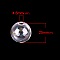 1 Boule en verre ronde &agrave; remplir de 25mm AB Transparent