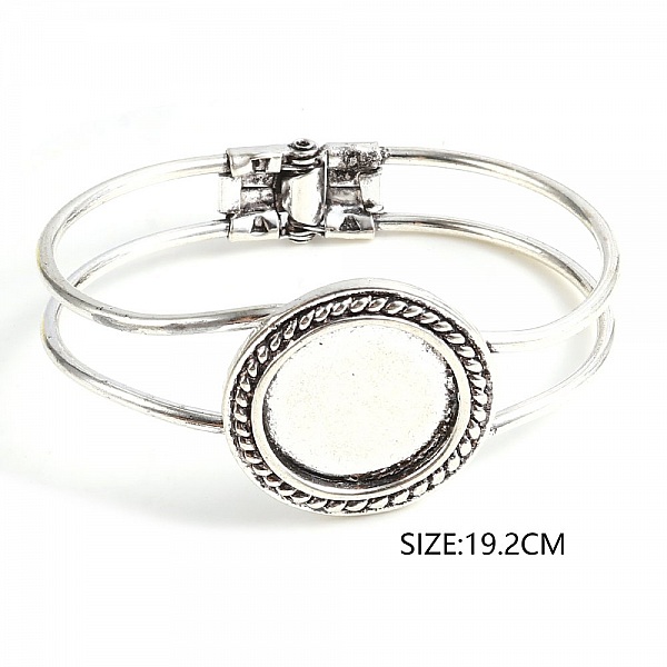 1 Bracelet support cabochon + 1 cabochon verre 20mm N&deg;03