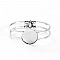 1 Bracelet support cabochon + 1 cabochon verre 25mm N&deg;02