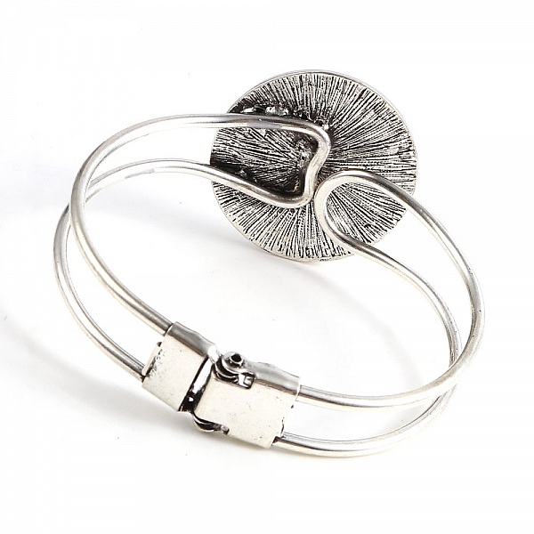 1 Bracelet support cabochon + 1 cabochon verre 25mm N&deg;03