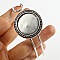 1 Bracelet support cabochon + 1 cabochon verre 25mm N&deg;03