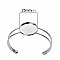 1 Bracelet support cabochon + 1 cabochon verre 25 mm N&deg;01