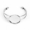 1 Bracelet support cabochon + 1 cabochon verre 30 mm N&deg;01