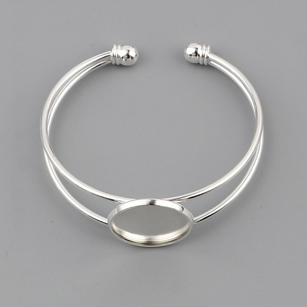1 Bracelet support cabochon + 1 cabochon verre 20 mm N&deg;01