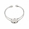 1 Bracelet support cabochon + 1 cabochon verre 20 mm N&deg;01-02