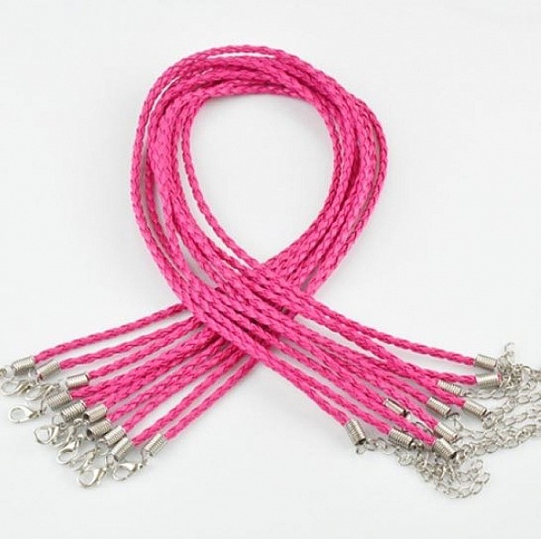 1 Cordon tress&eacute; N&deg;06 - Support Collier 3 mm de diam&egrave;tre
