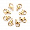 1 Fermoir Acier Inoxydable Plaqu&eacute; Or 24K Mousqueton 10 x 6 mm Dor&eacute;