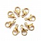 1 Fermoir Acier Inoxydable Plaqu&eacute; Or 24K Mousqueton 11 x 7 mm Dor&eacute;