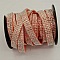 1 M Ruban su&eacute;dine rose strass Argent quatre rang&eacute;es