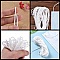 1 M&eacute;tre &Eacute;lastique masque Polyester rond 2.3 mm Blanc