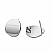1 Paire Boucle d'oreille puce ronde plateau 16 mm Plaqu&eacute; Platine