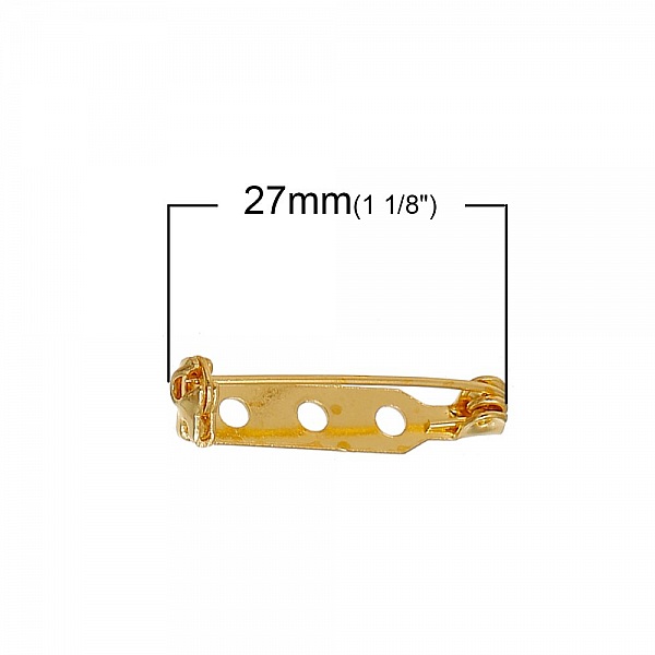 1 Support Broche 27mm  N&deg;01 Dor&eacute;