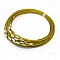 1 collier tour de cou fil c&acirc;bl&eacute; rigide or fermoir &agrave; visser N&deg;01