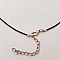 1 collier tour de cou 48 cm pvc rond 1.5 mm fermoir mousqueton