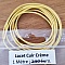 1 m&egrave;tre Cordon rond cuir lisse Cr&egrave;me 1 mm