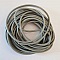 1 m&egrave;tre Cordon rond cuir lisse Gris 02 3 mm