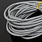 1 m&egrave;tre Cordon rond cuir lisse Gris 3 mm