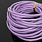 1 m&egrave;tre Cordon rond cuir lisse Pourpre 3 mm