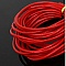 1 m&egrave;tre Cordon rond cuir lisse Rouge 3 mm