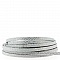 1 m&egrave;tre Lani&egrave;re l&eacute;zard Gris/Argent 05 mm